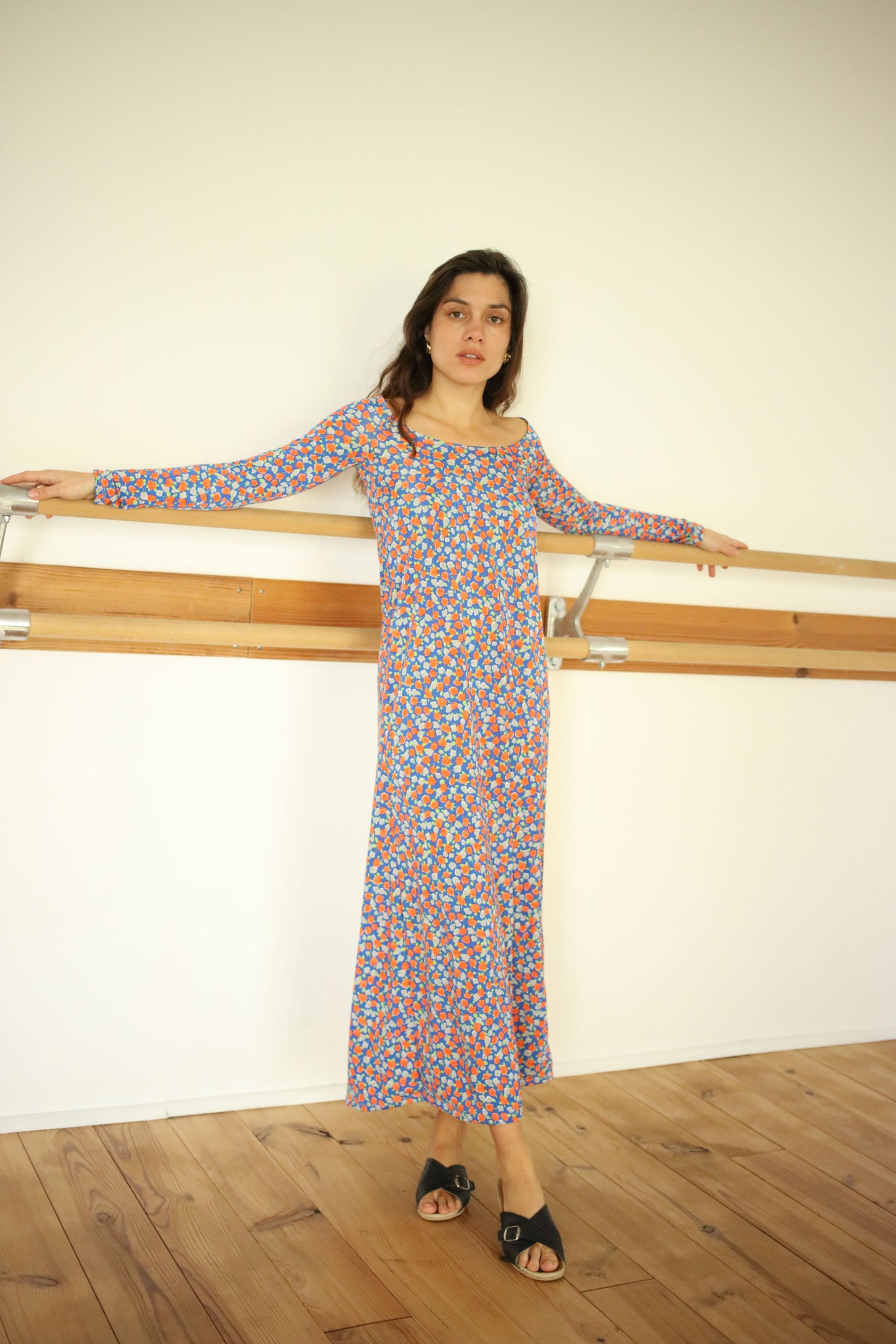 CADAQUES DRESS FLORAL BLUE