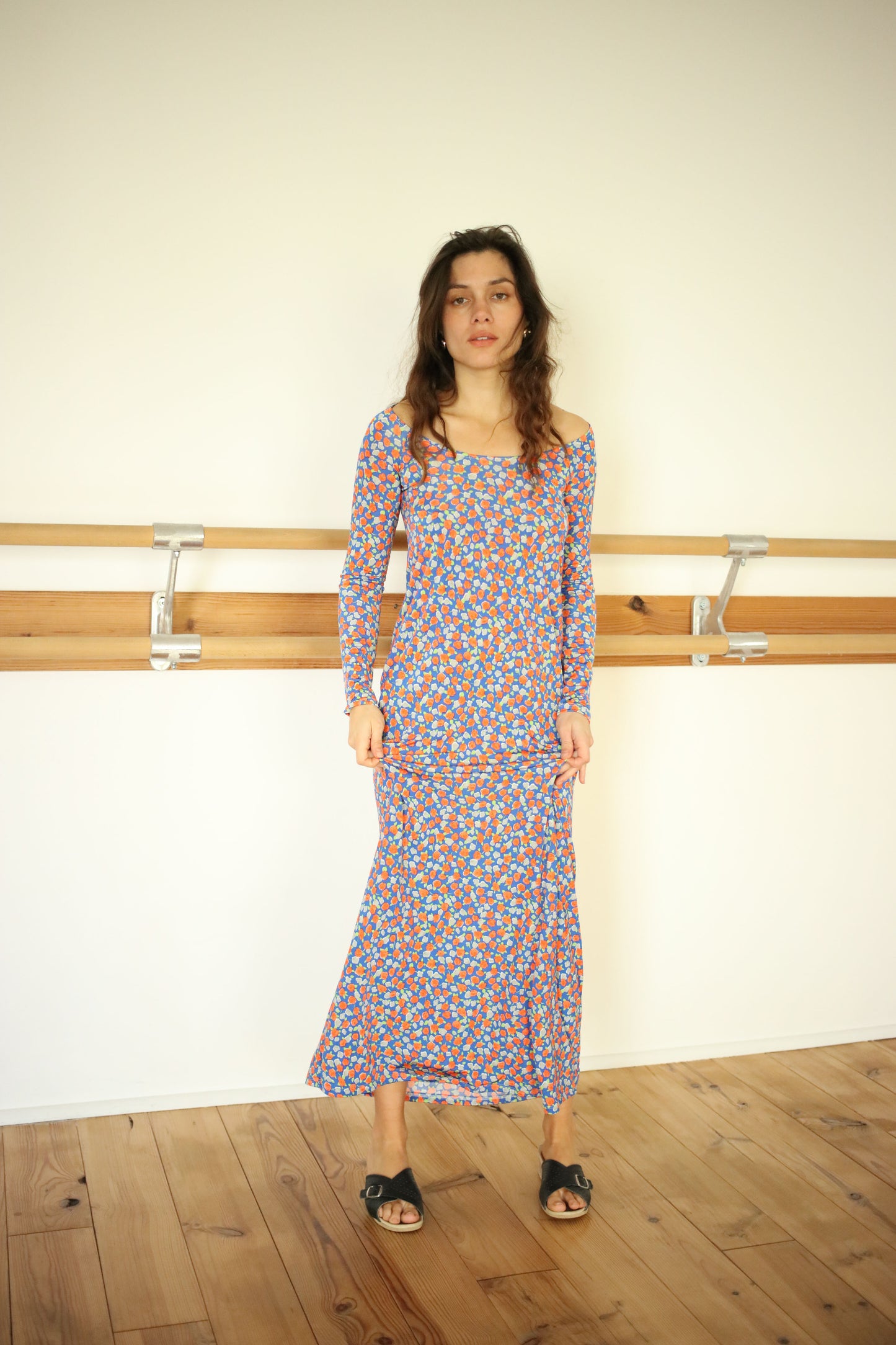 CADAQUES DRESS FLORAL BLUE