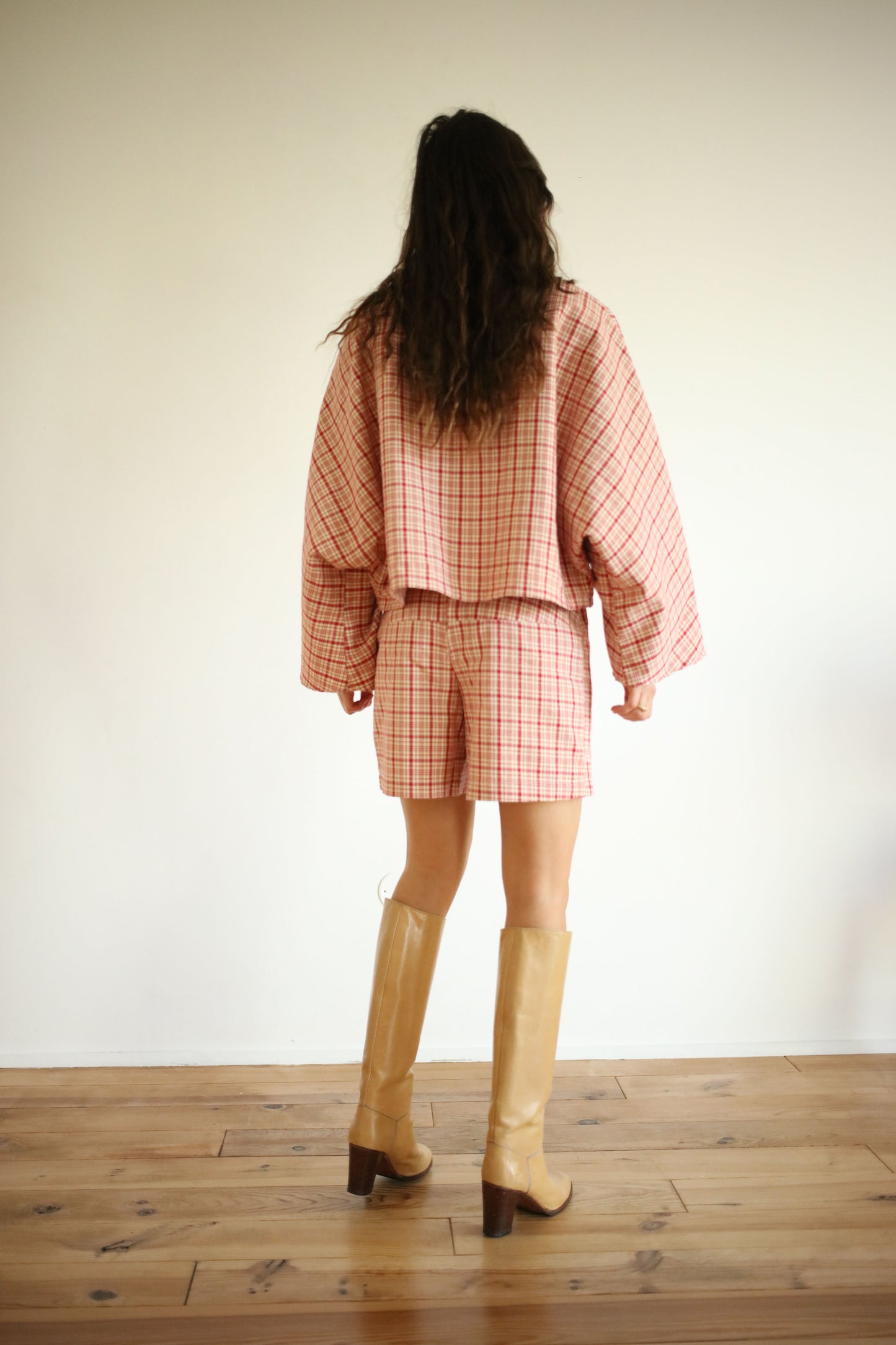 MAÏTE VESTE RED CHECK