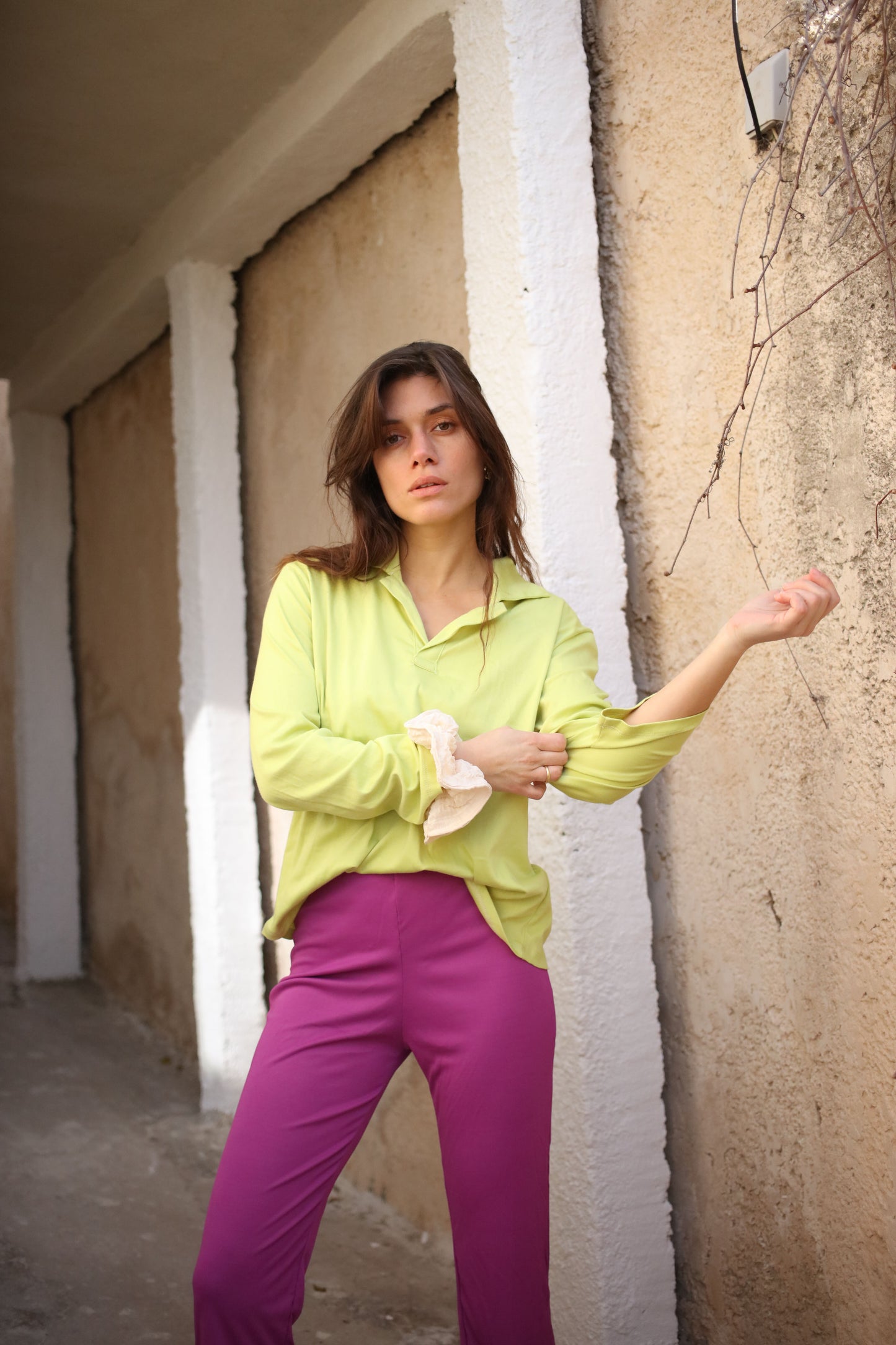 SOFIA POLO TOP GREEN