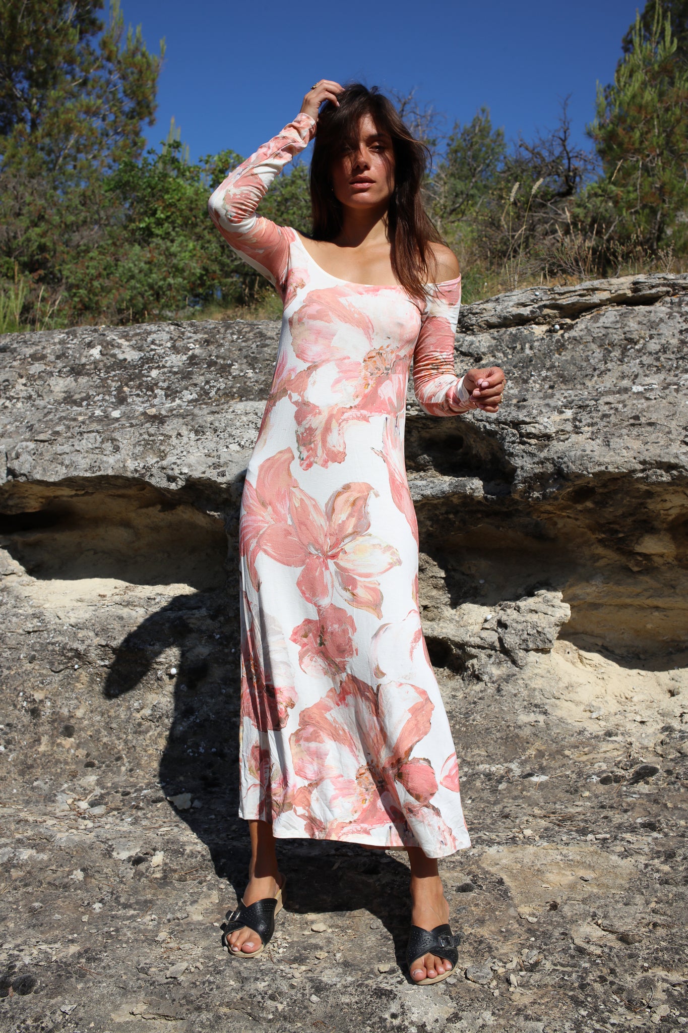 CADAQUES DRESS FLOWER