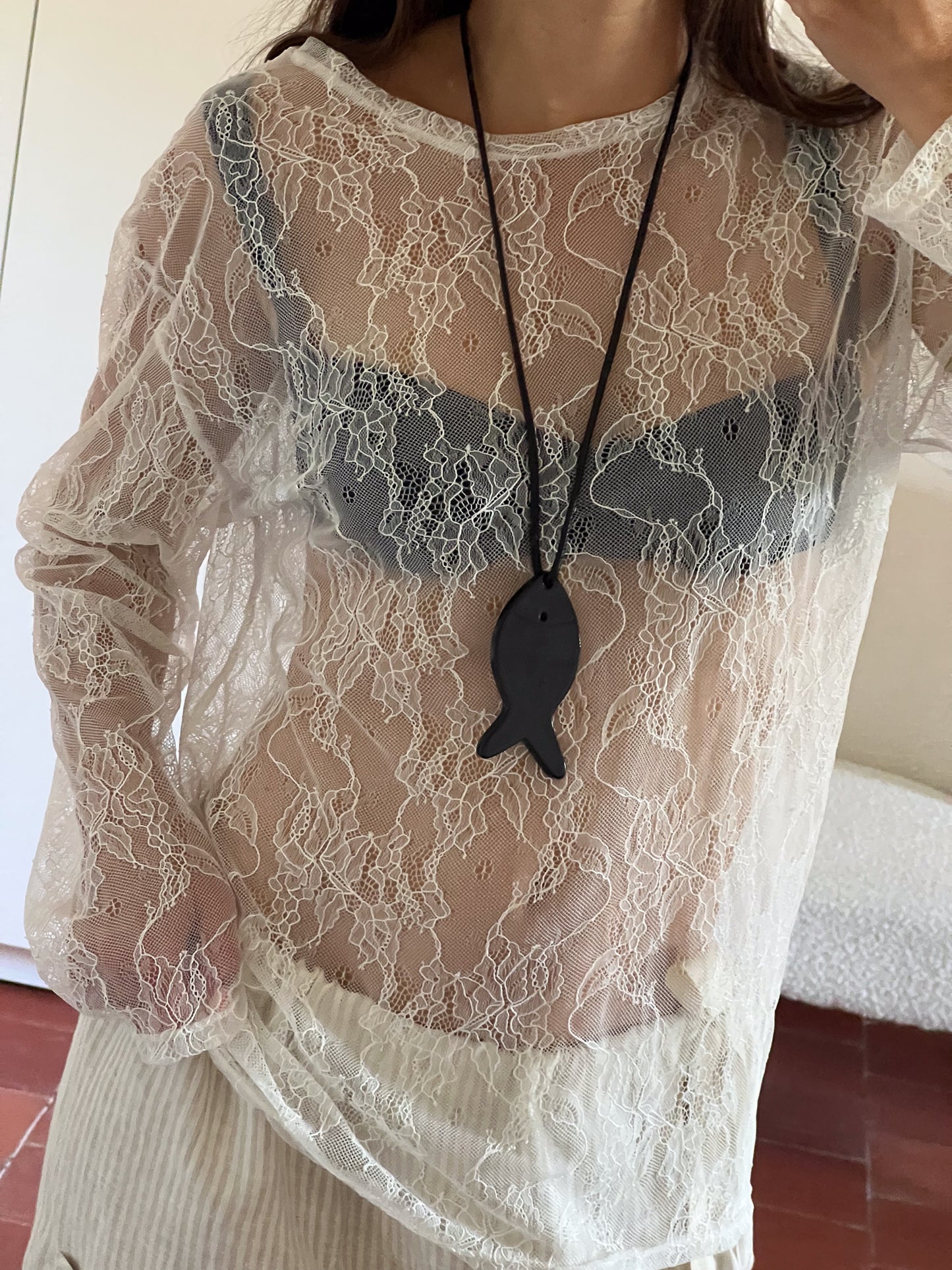 MARCELLO LACE TEE