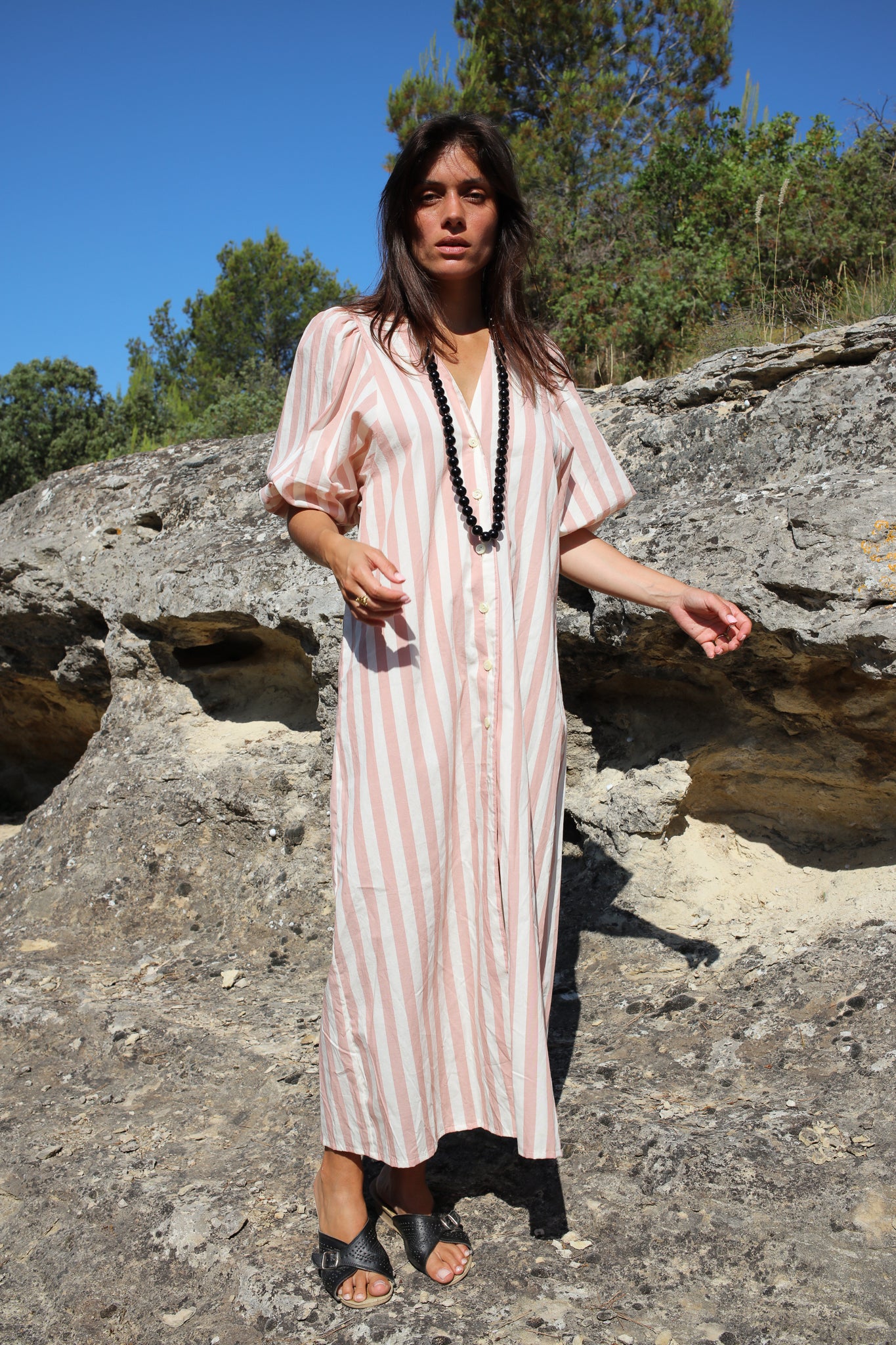 MARIA DRESS STRIPES