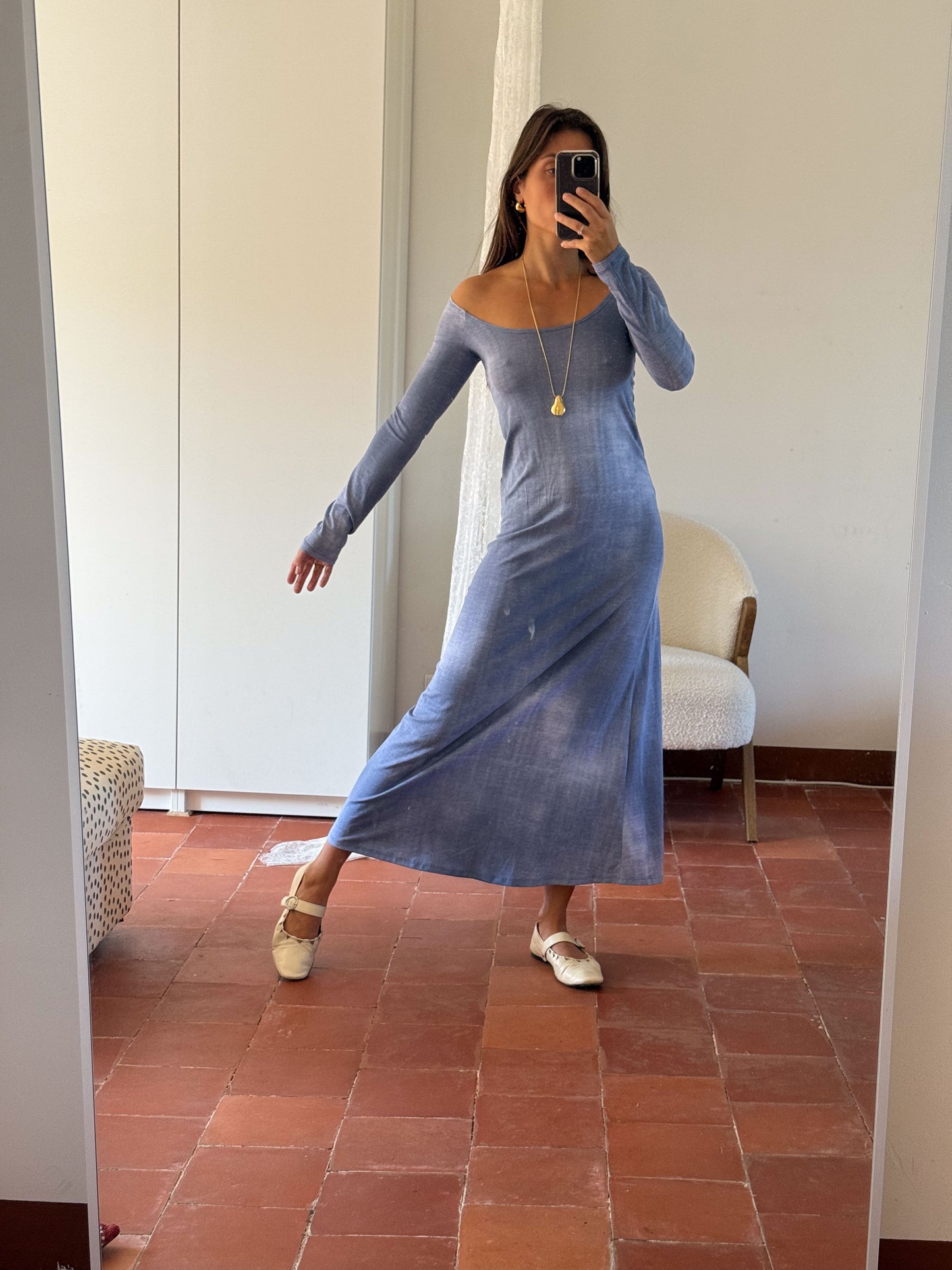 CADAQUES DRESS BLUE DENIM