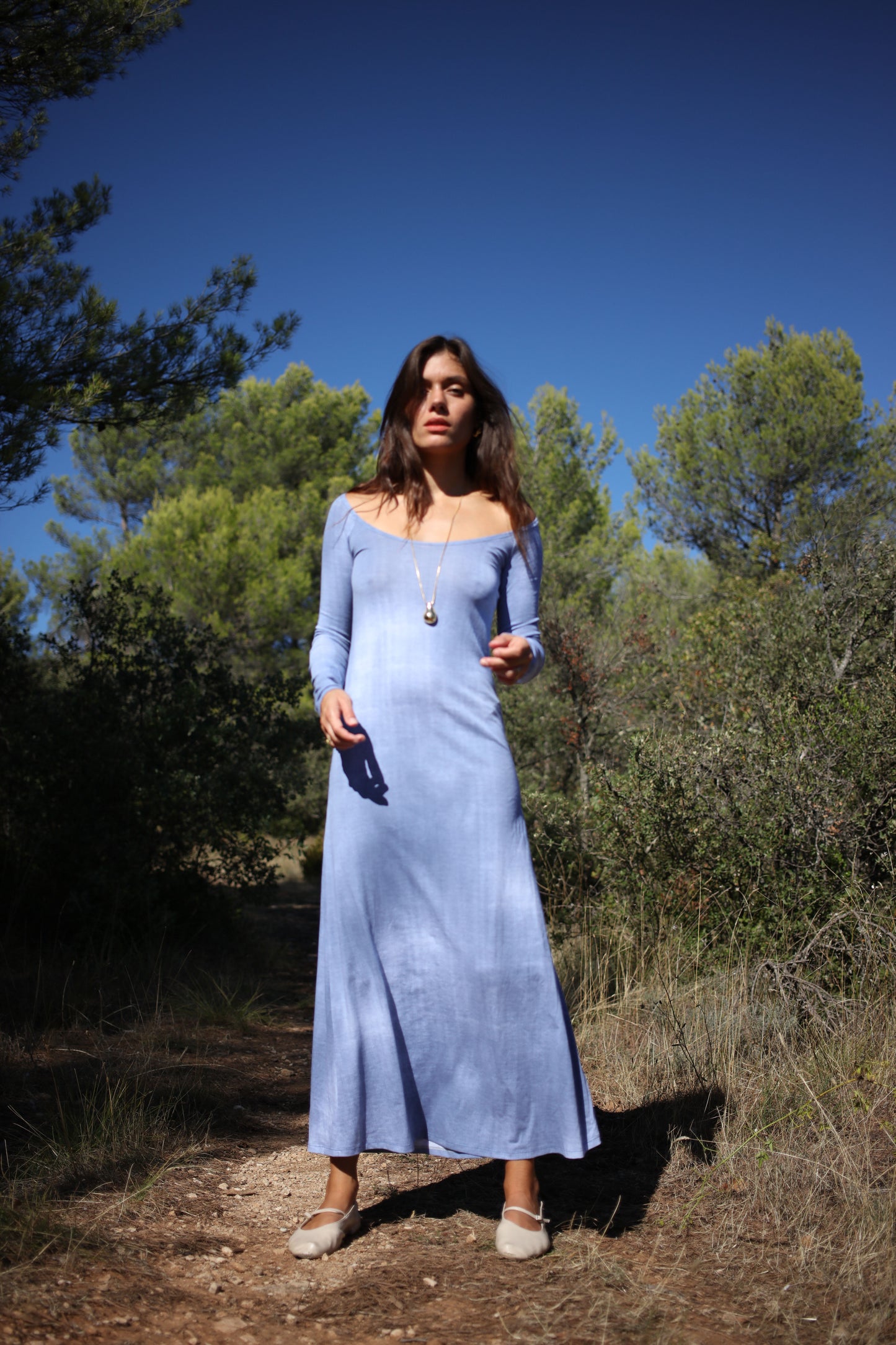 CADAQUES DRESS BLUE DENIM