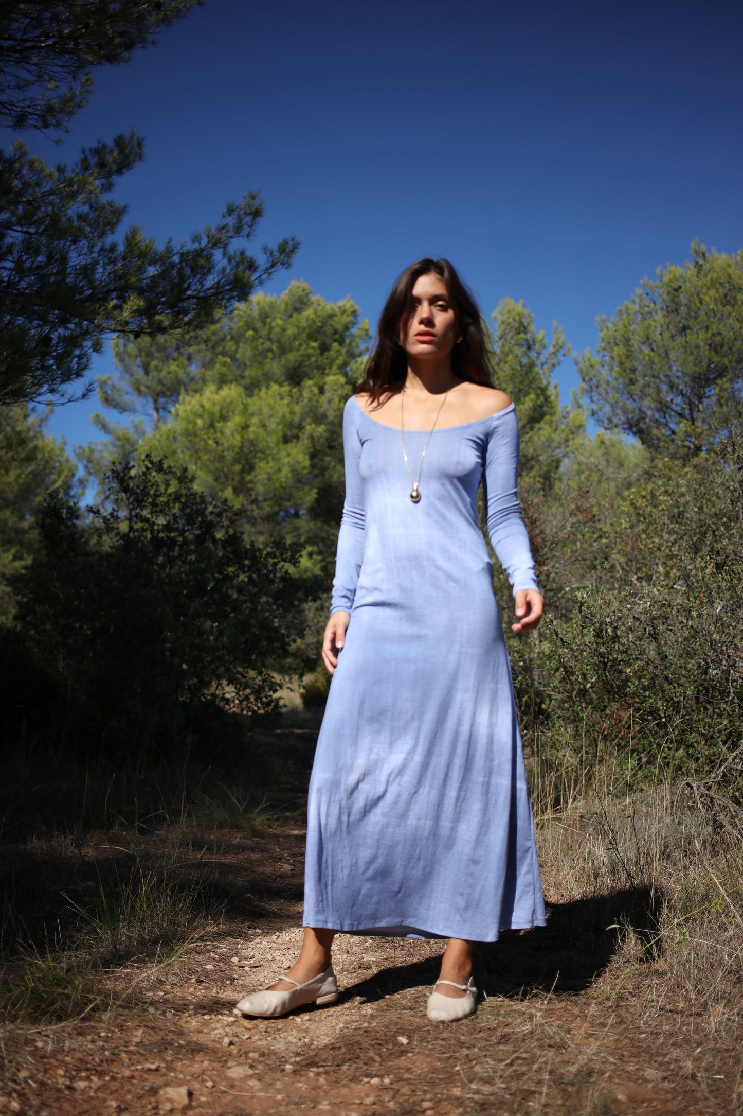 CADAQUES DRESS BLUE DENIM
