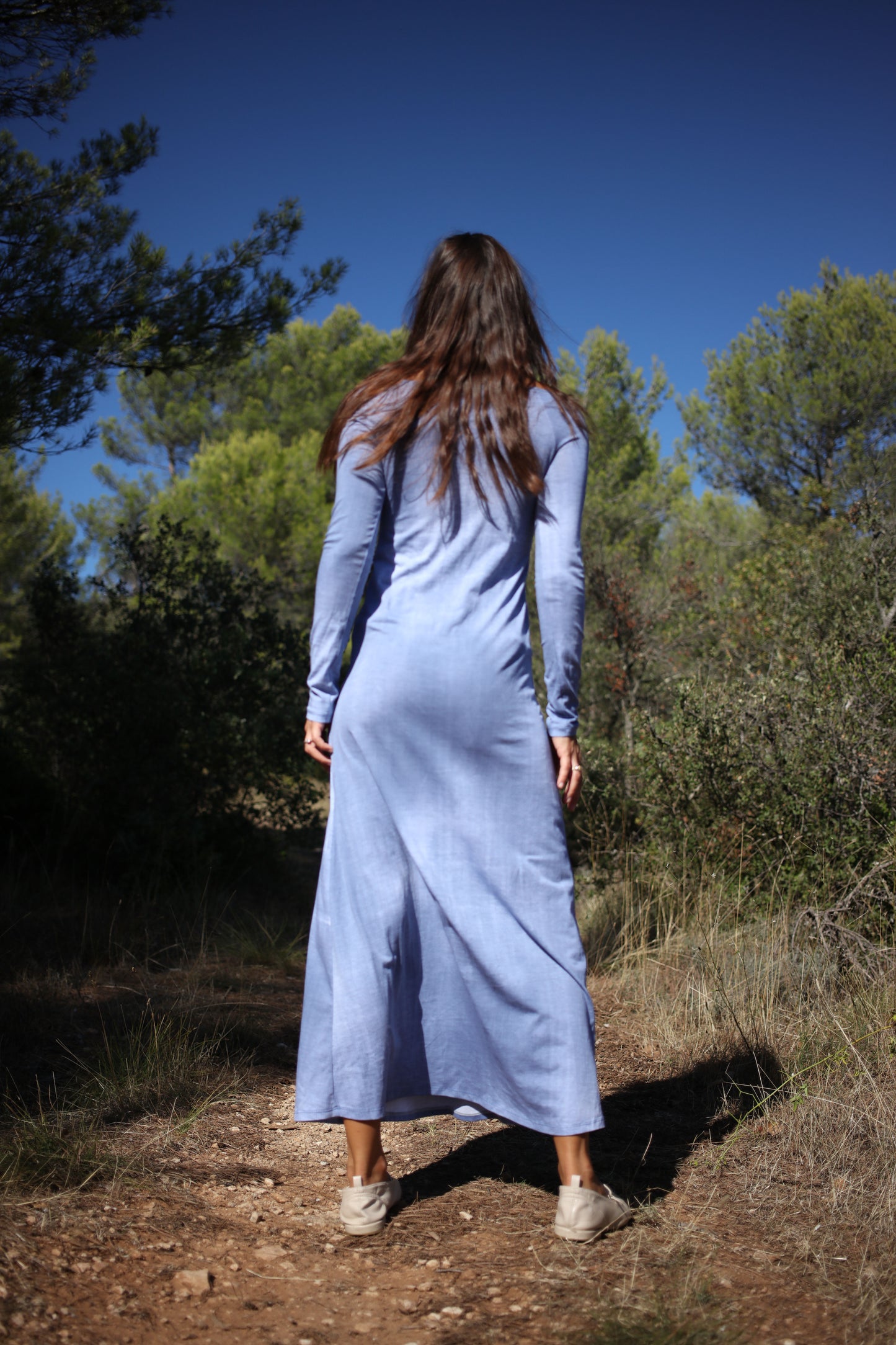 CADAQUES DRESS BLUE DENIM