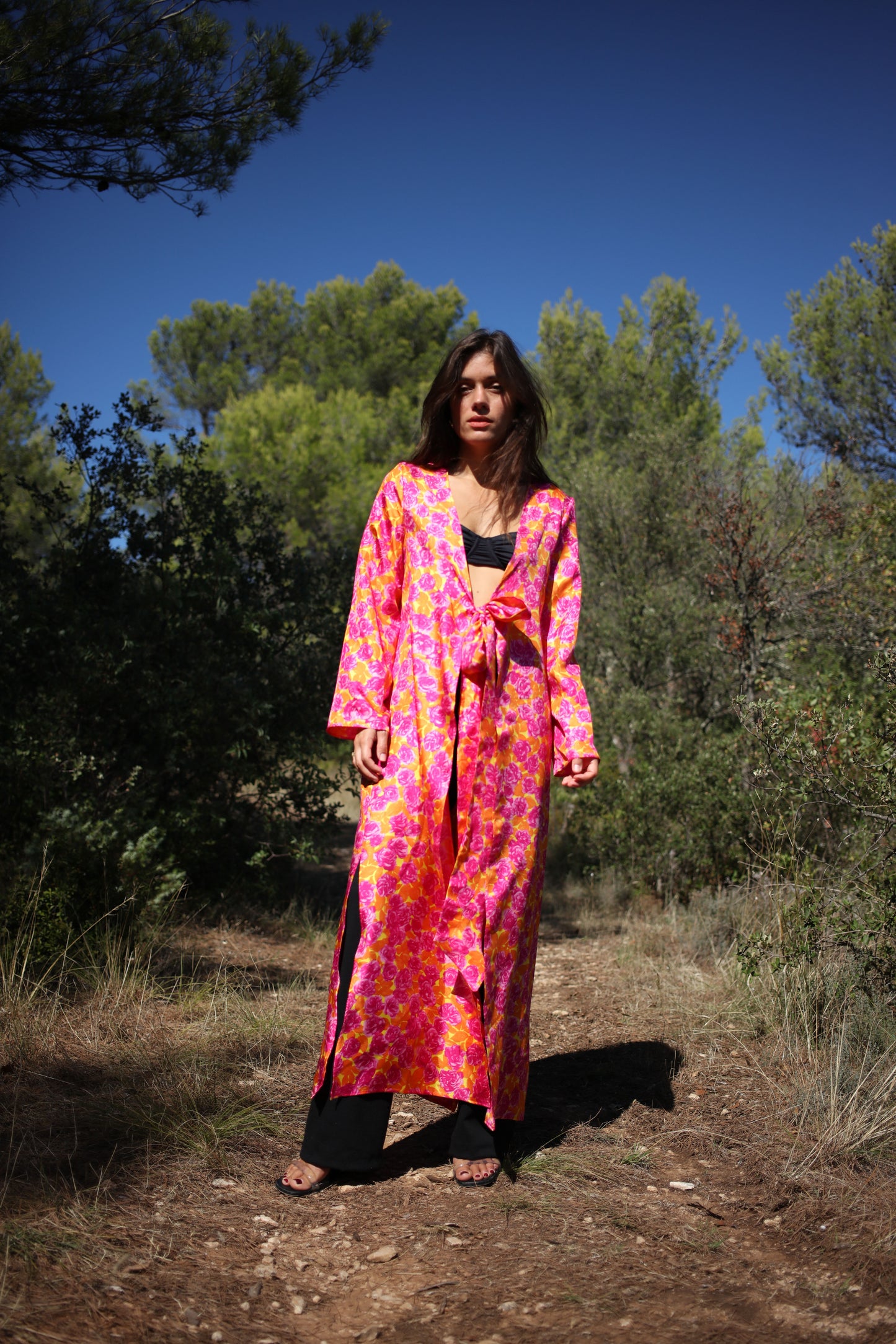 LIVIA CARGIGAN SILK FLORAL
