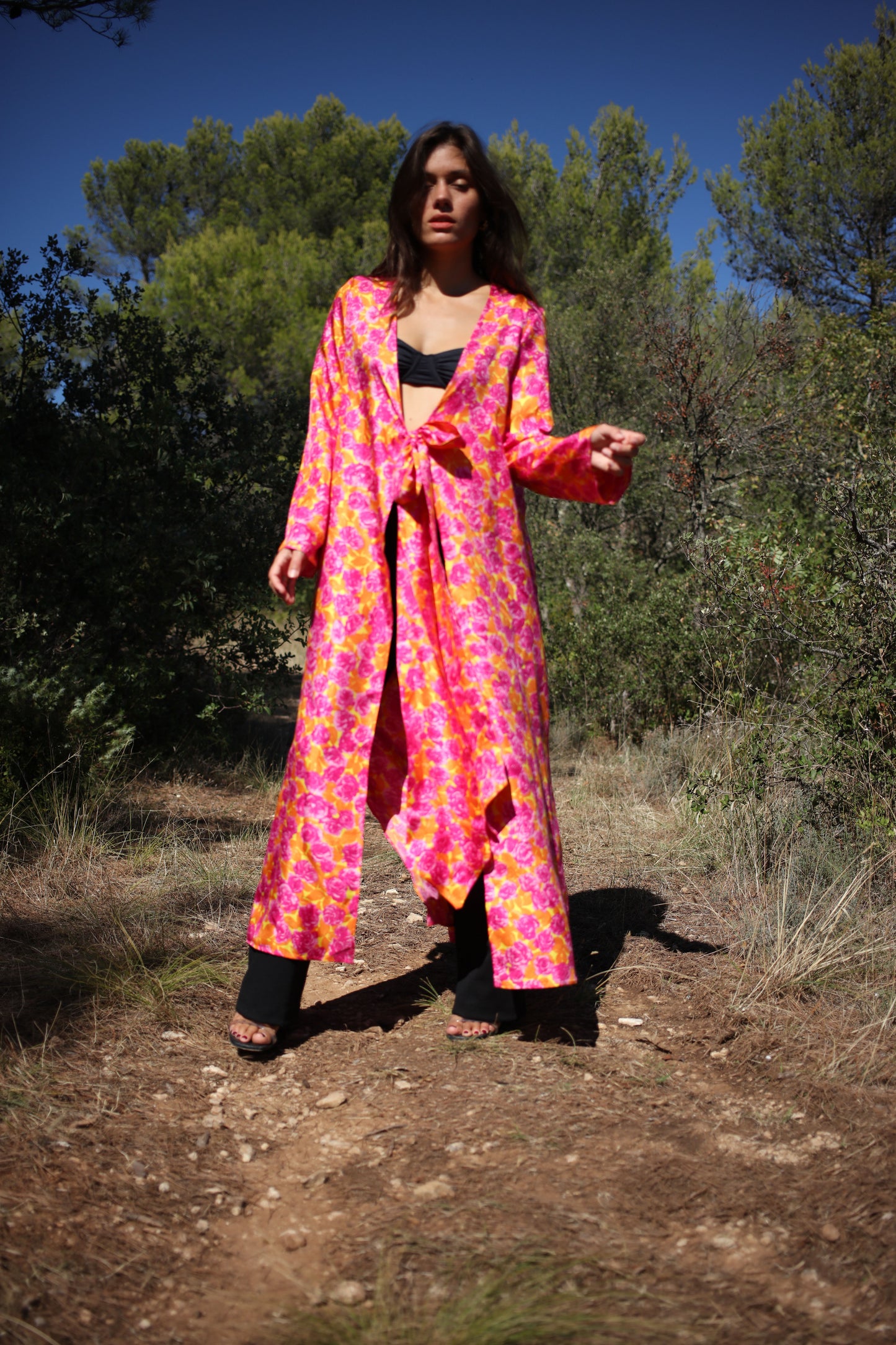 LIVIA CARGIGAN SILK FLORAL