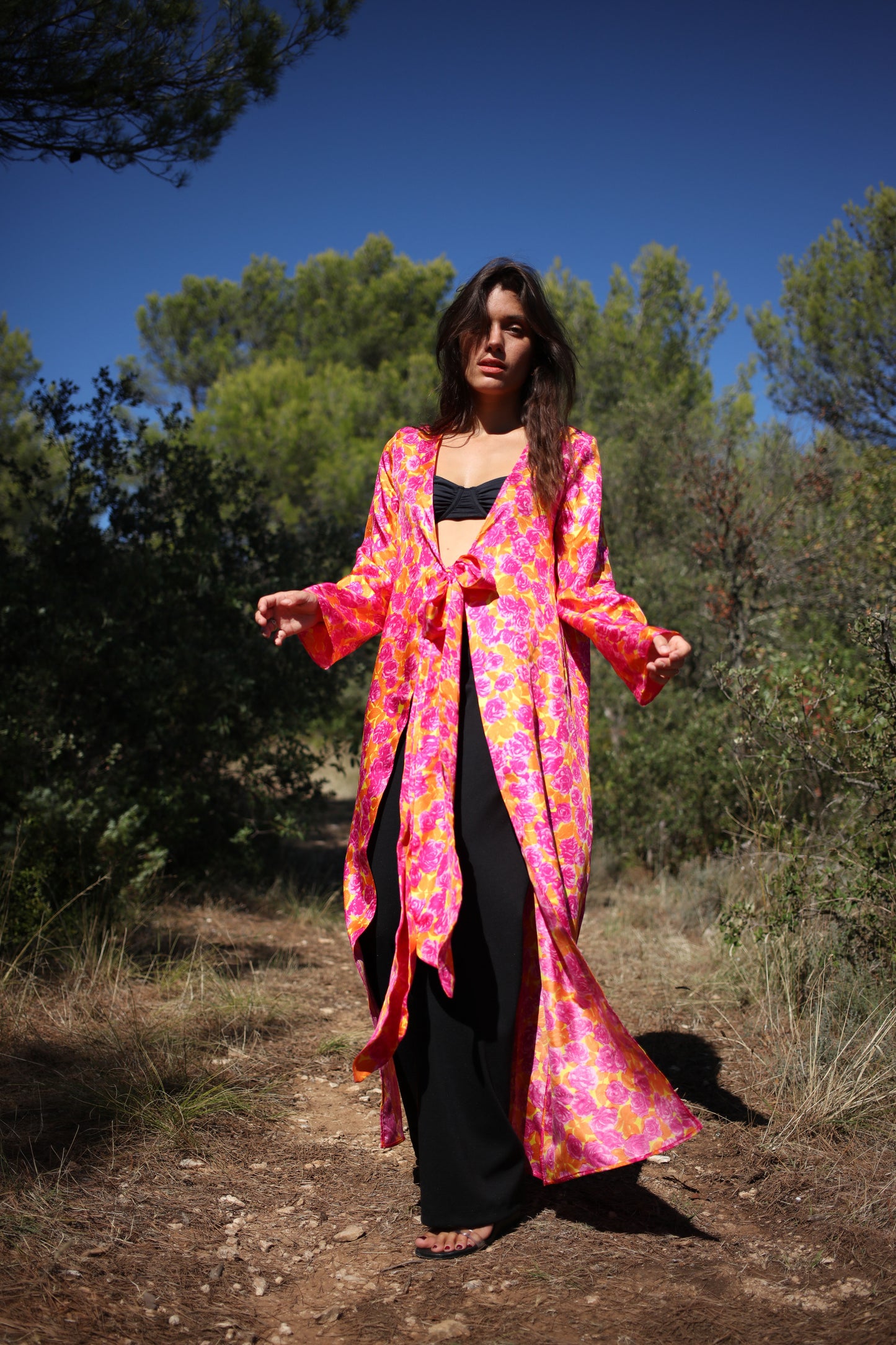 LIVIA CARGIGAN SILK FLORAL