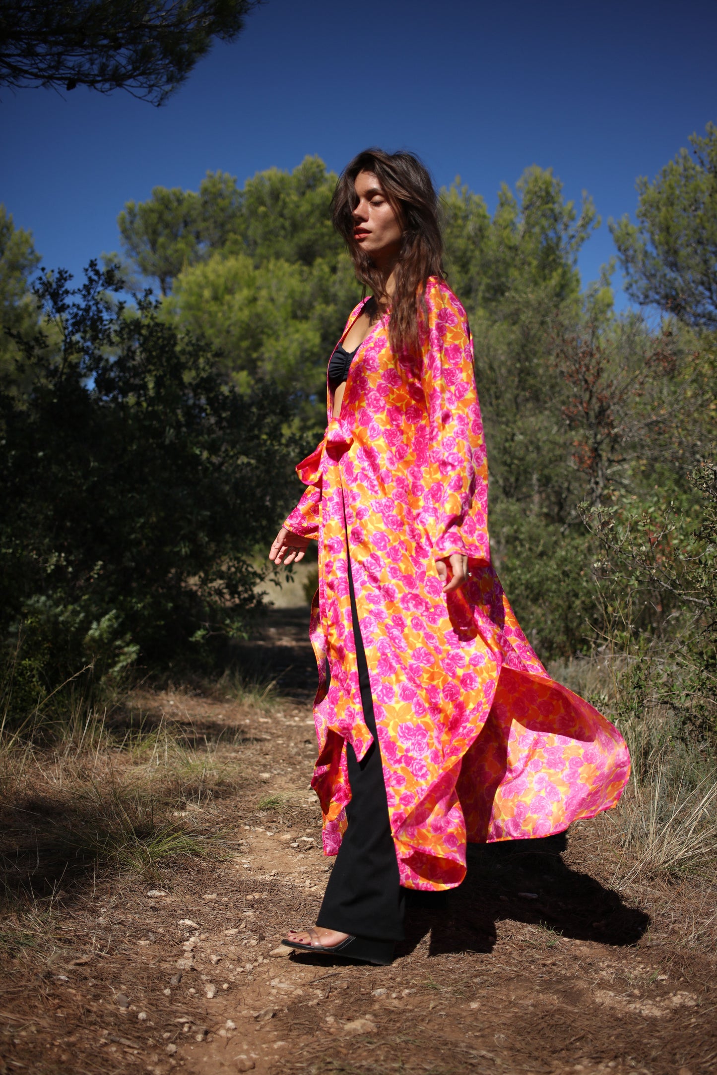 LIVIA CARGIGAN SILK FLORAL