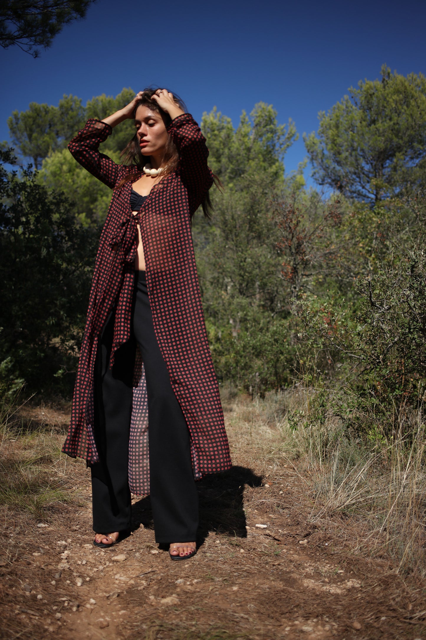 LIVIA CARDIGAN POLKA BLACK