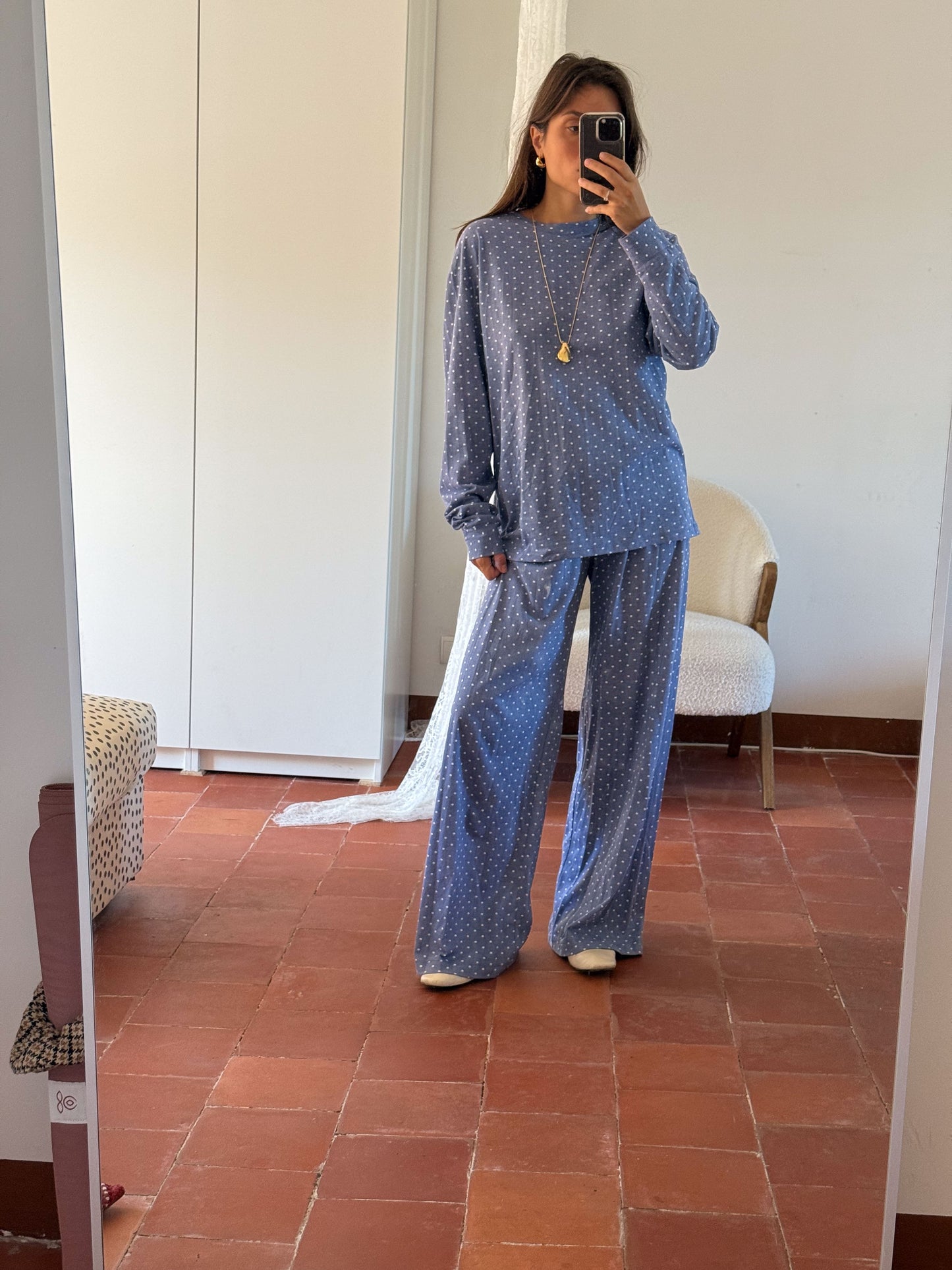 MARCELLO TEE POLKA BLUE