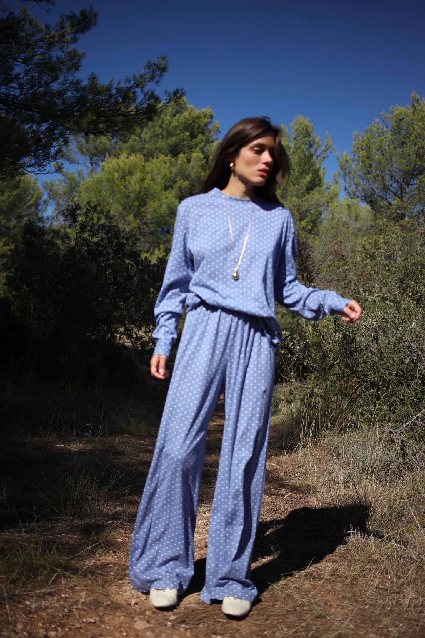 MARCELLO TEE POLKA BLUE