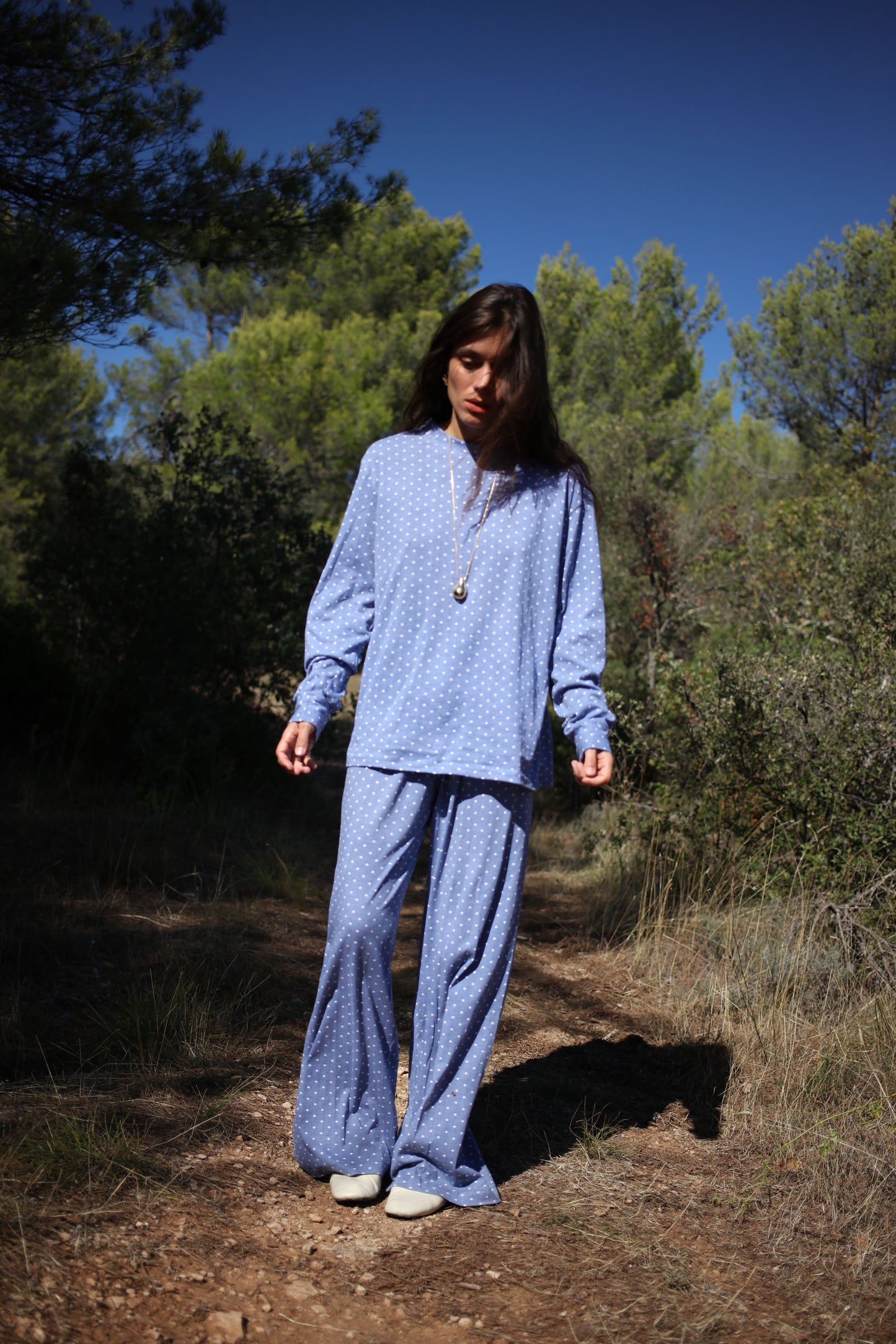 MARCELLO TEE POLKA BLUE