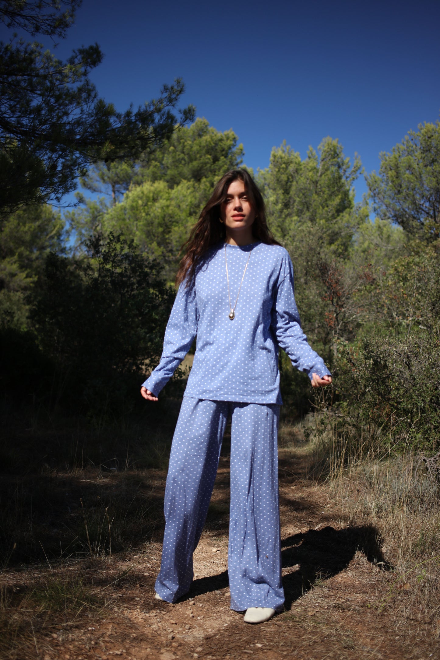 MARCELLO TEE POLKA BLUE
