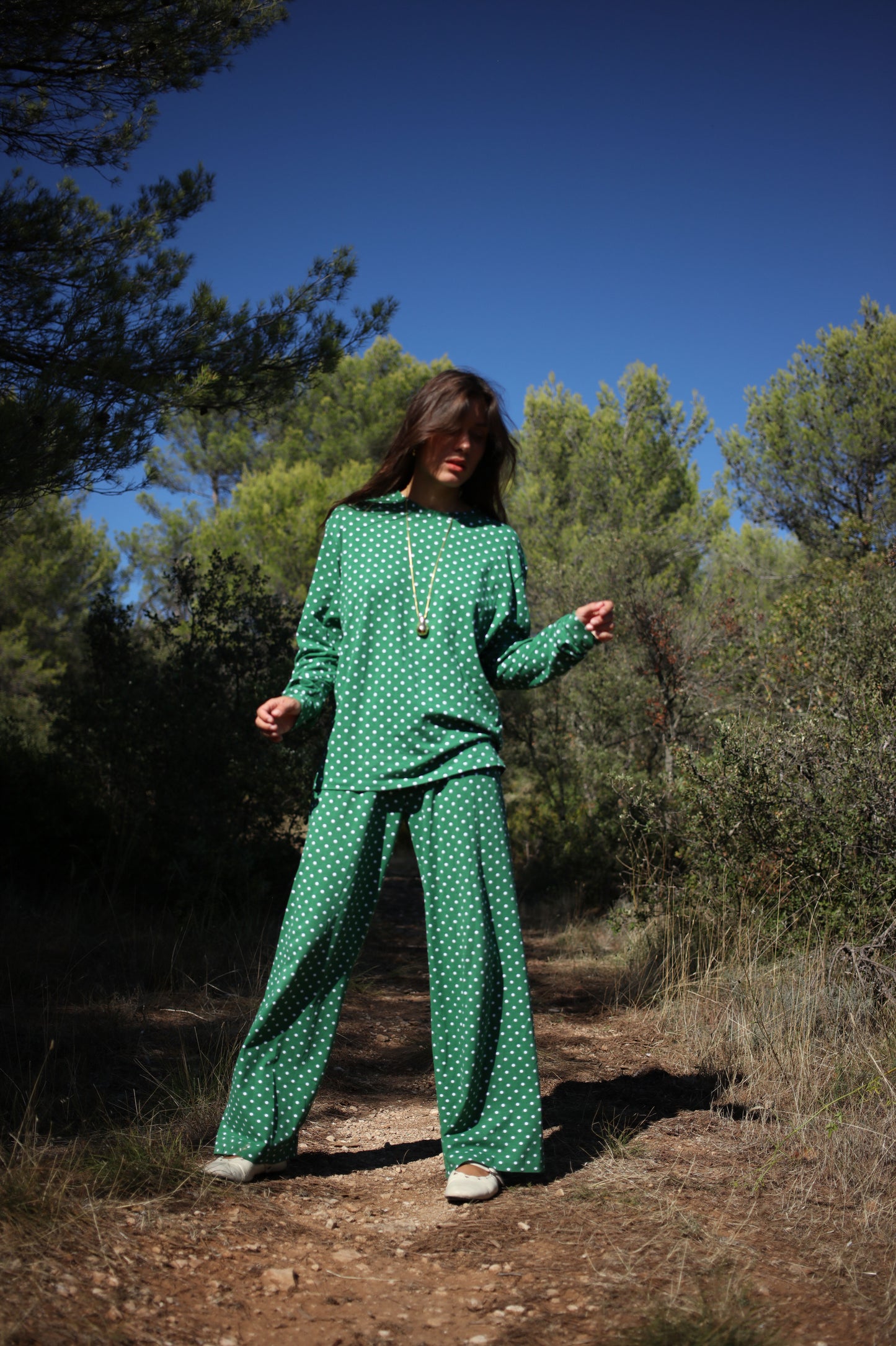 MARCELLO TEE POLKA GREEN