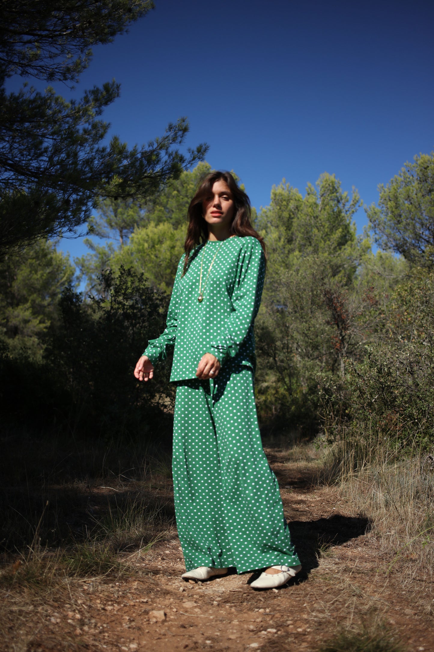 MARCELLO TEE POLKA GREEN