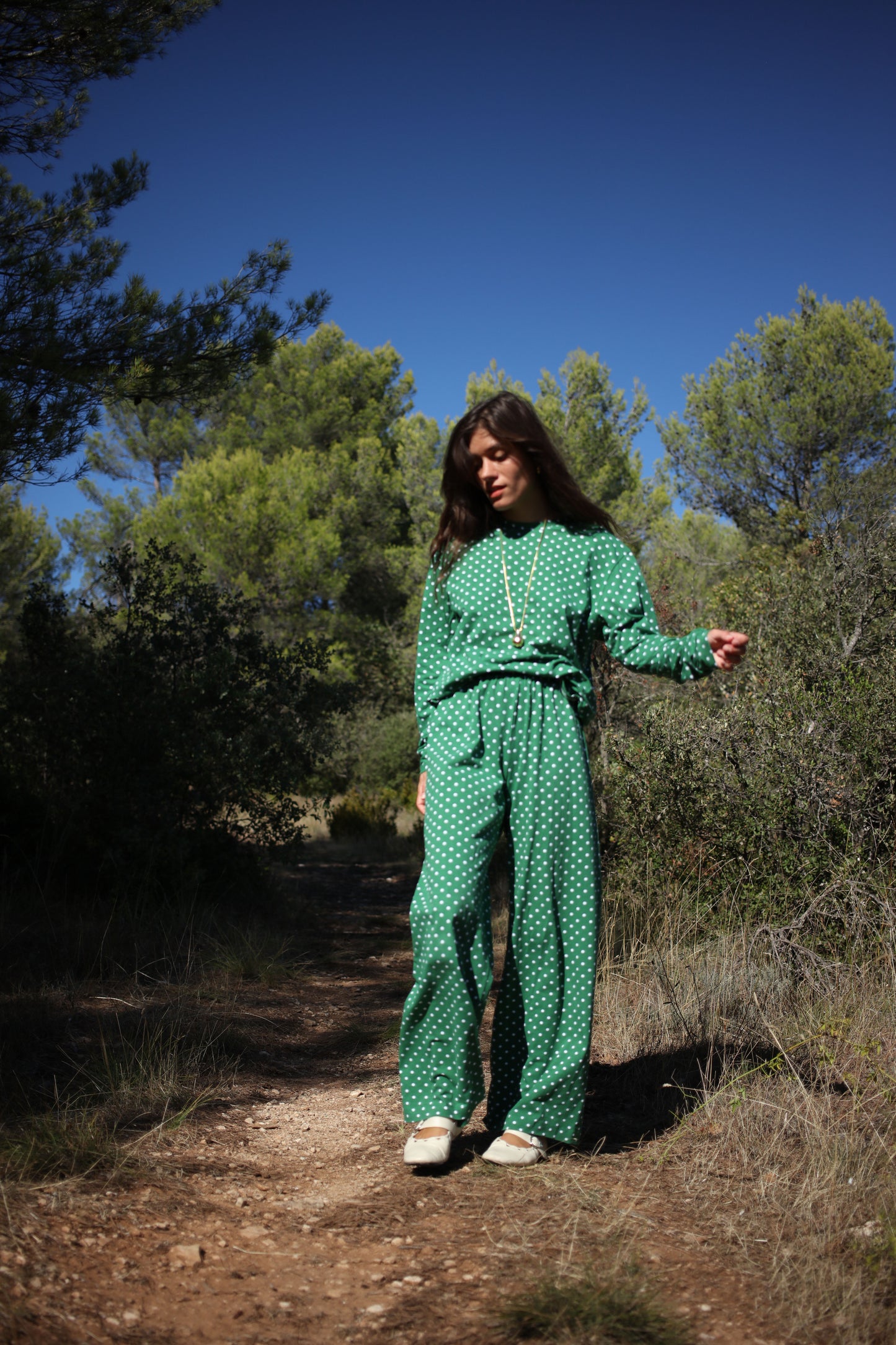MARCELLO TEE POLKA GREEN