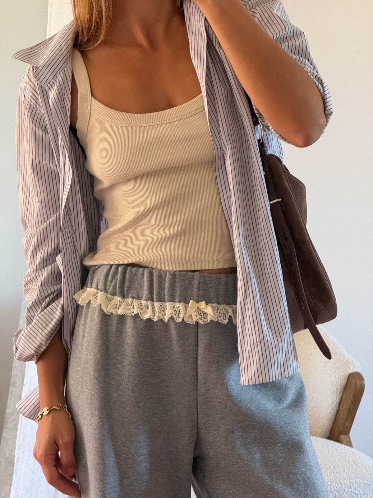 AGNES PANTS WHITE LACE