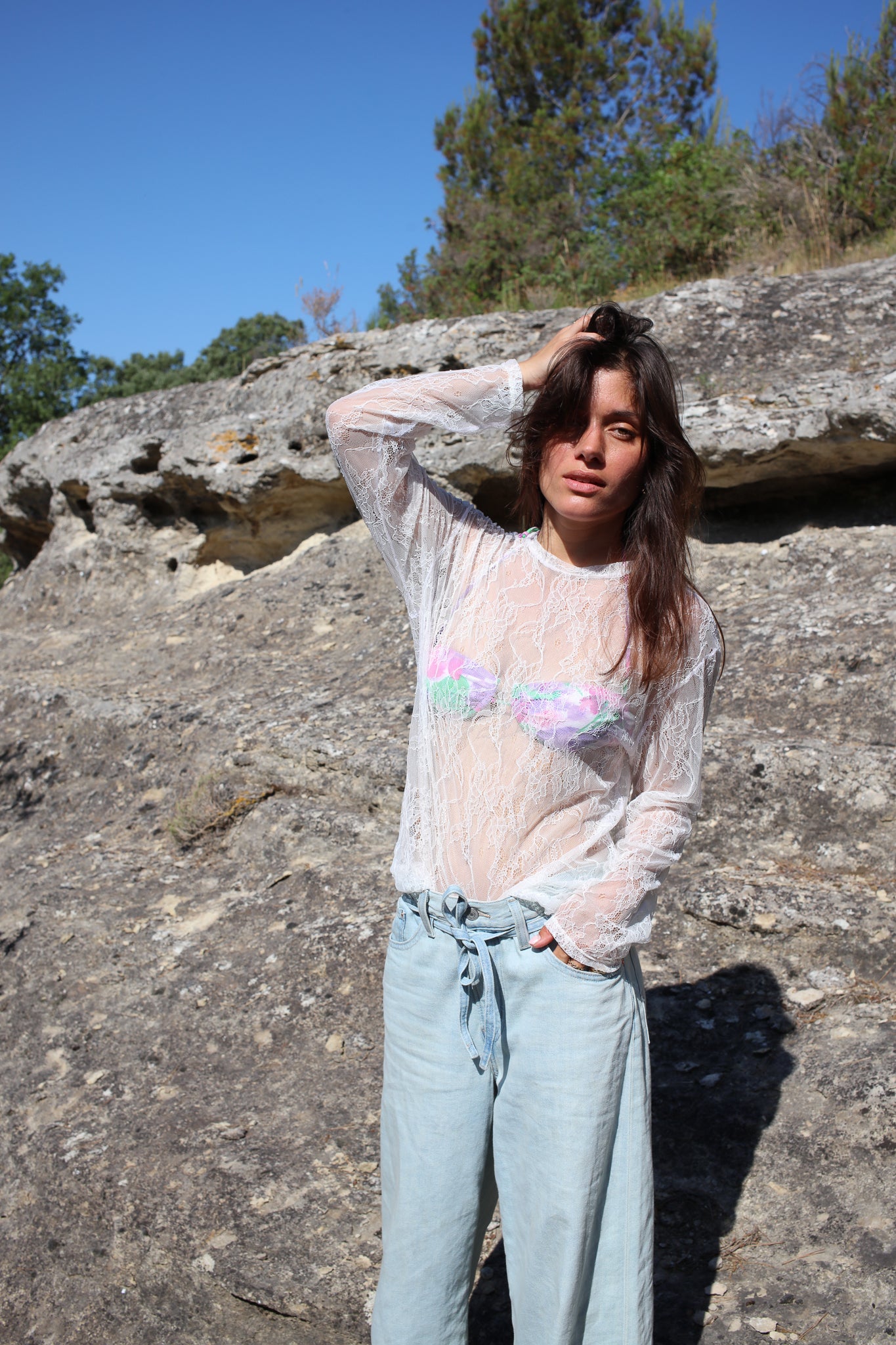 MARCELLO LACE TEE