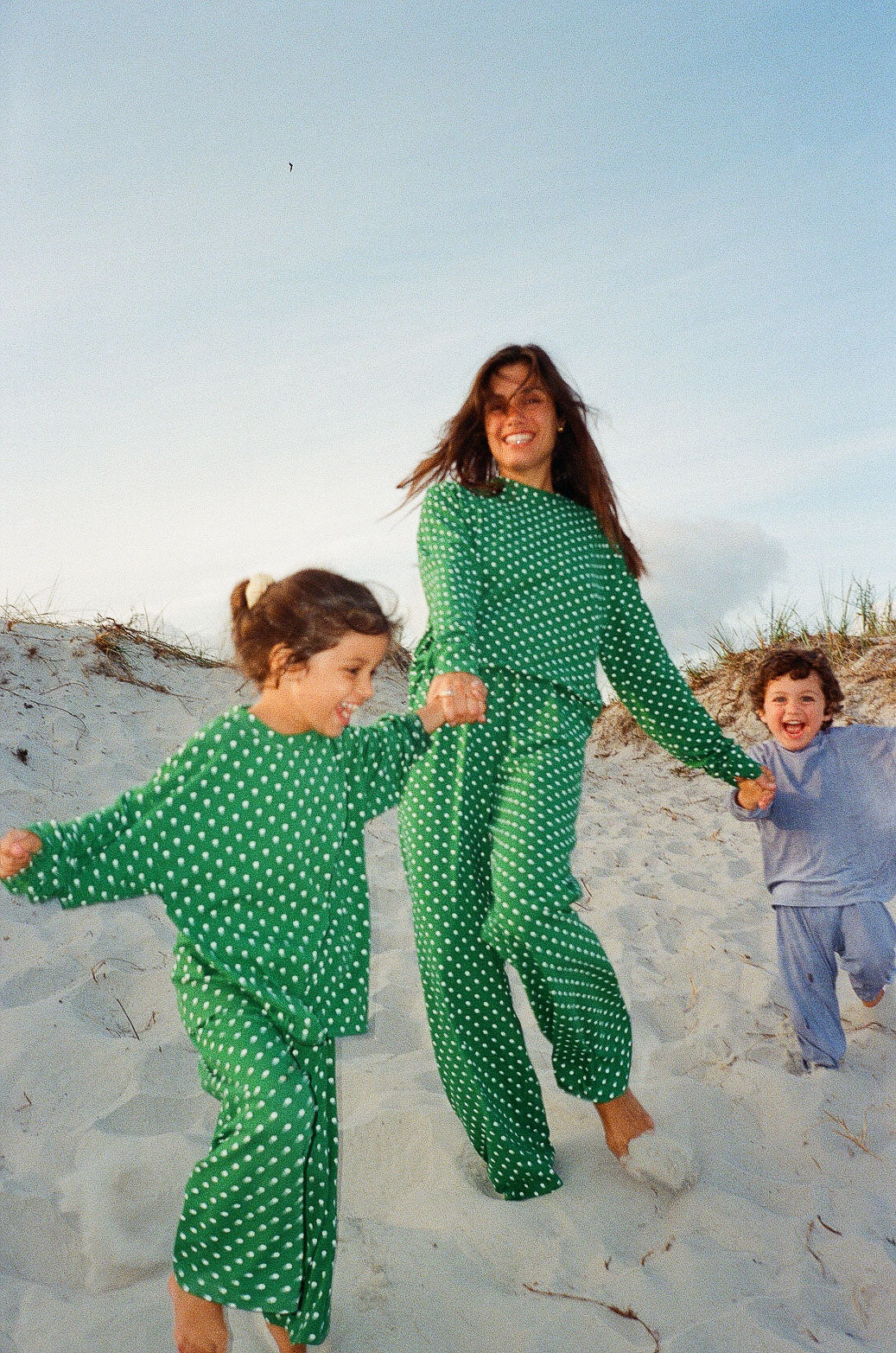 MINI SET POLKA GREEN
