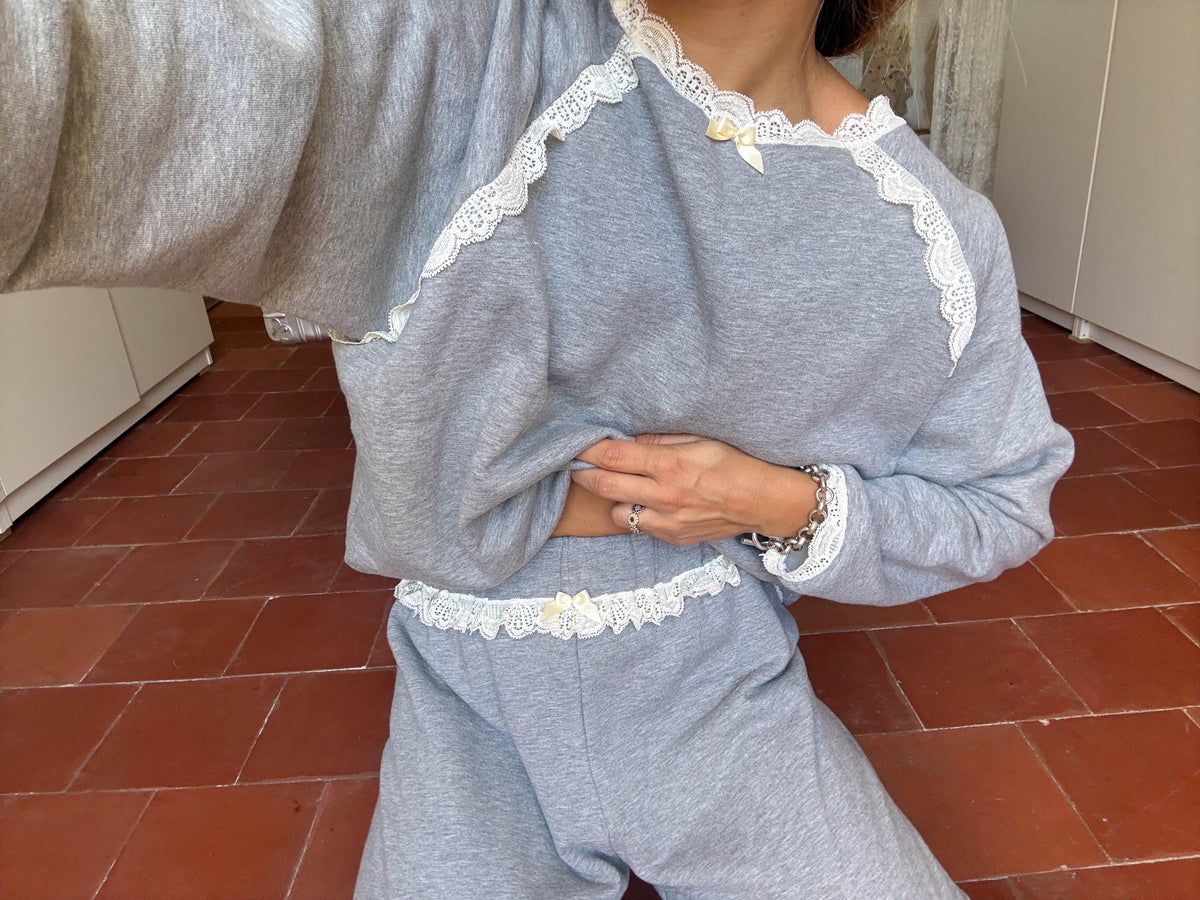 AGNES PANTS WHITE LACE
