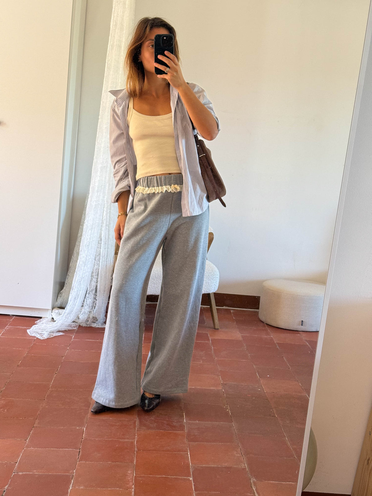 AGNES PANTS WHITE LACE