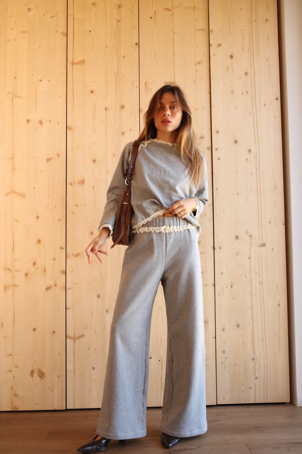 AGNES PANTS WHITE LACE