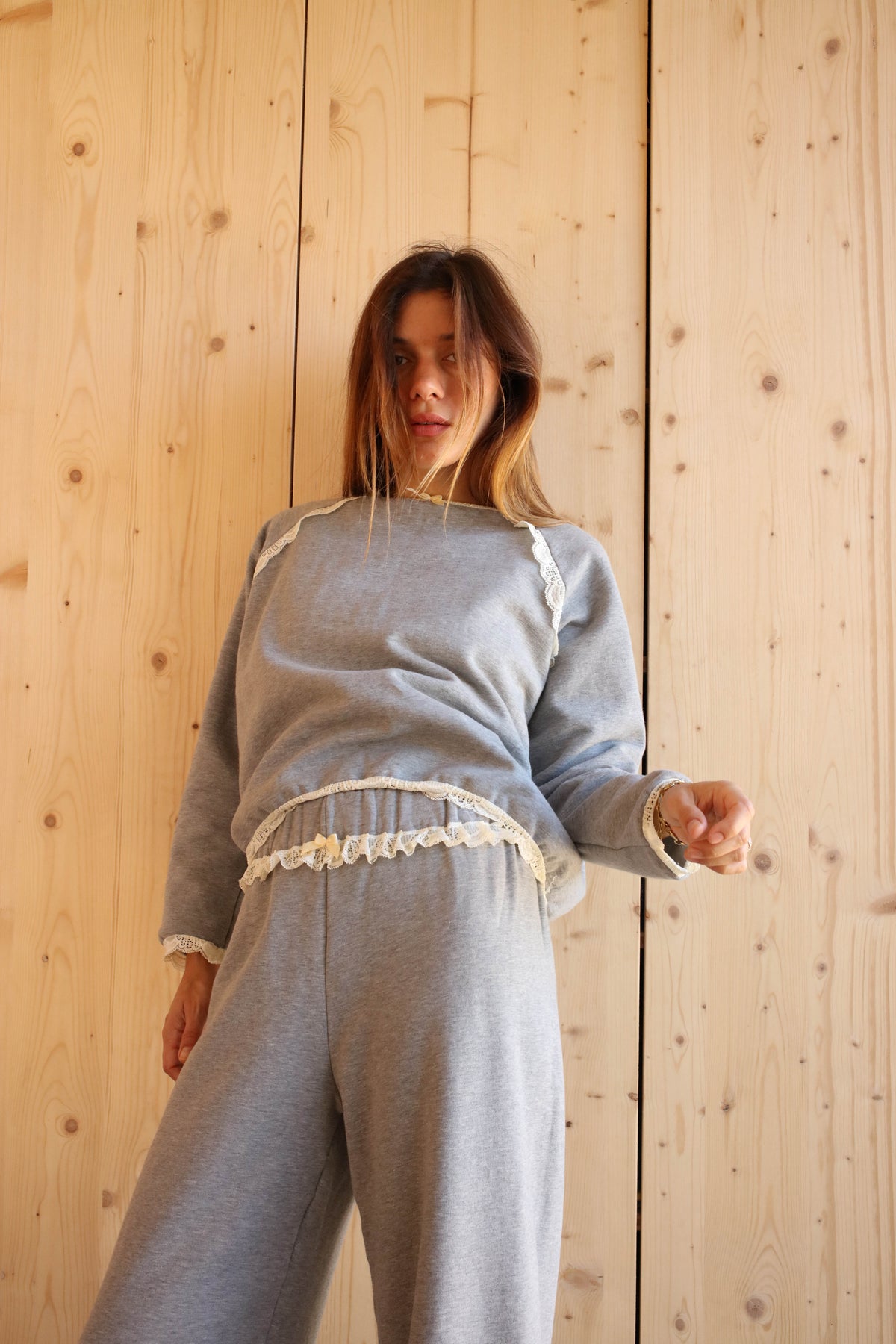 AGNES PANTS WHITE LACE