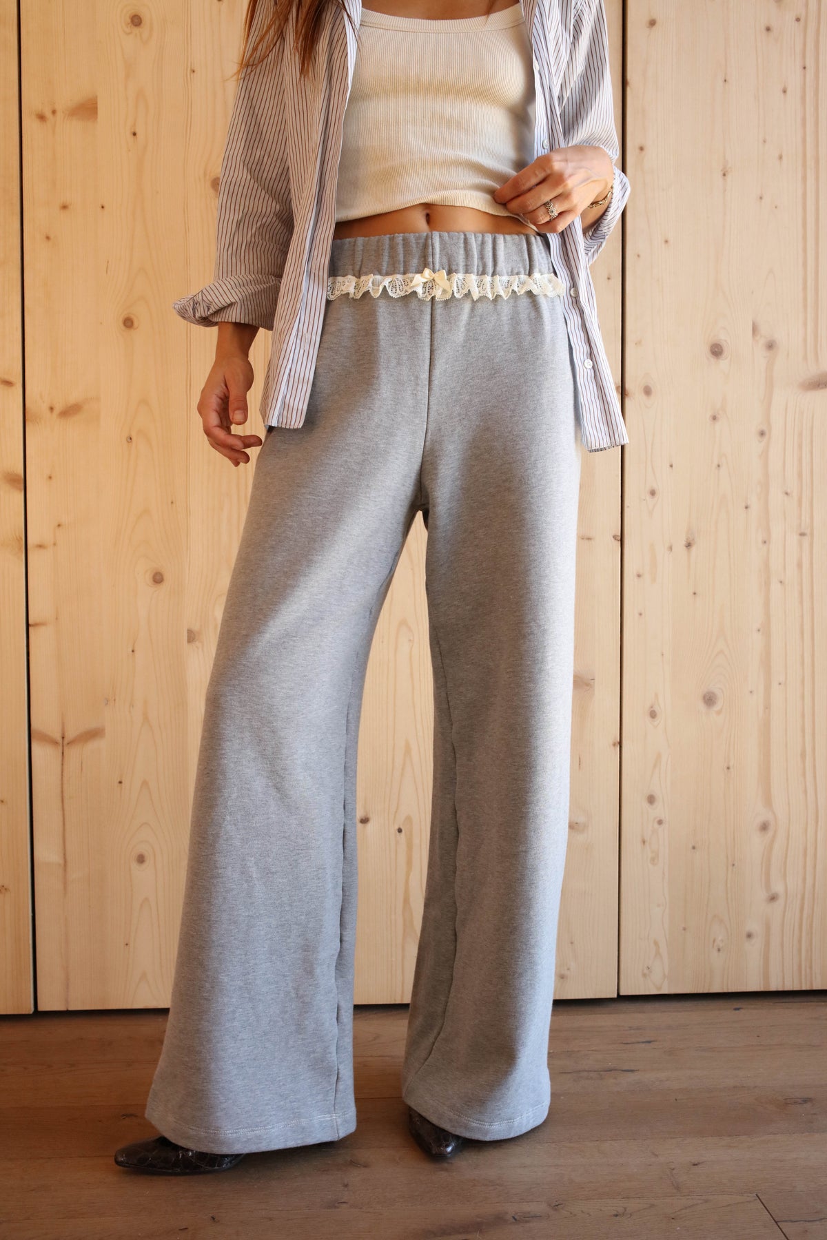 AGNES PANTS WHITE LACE