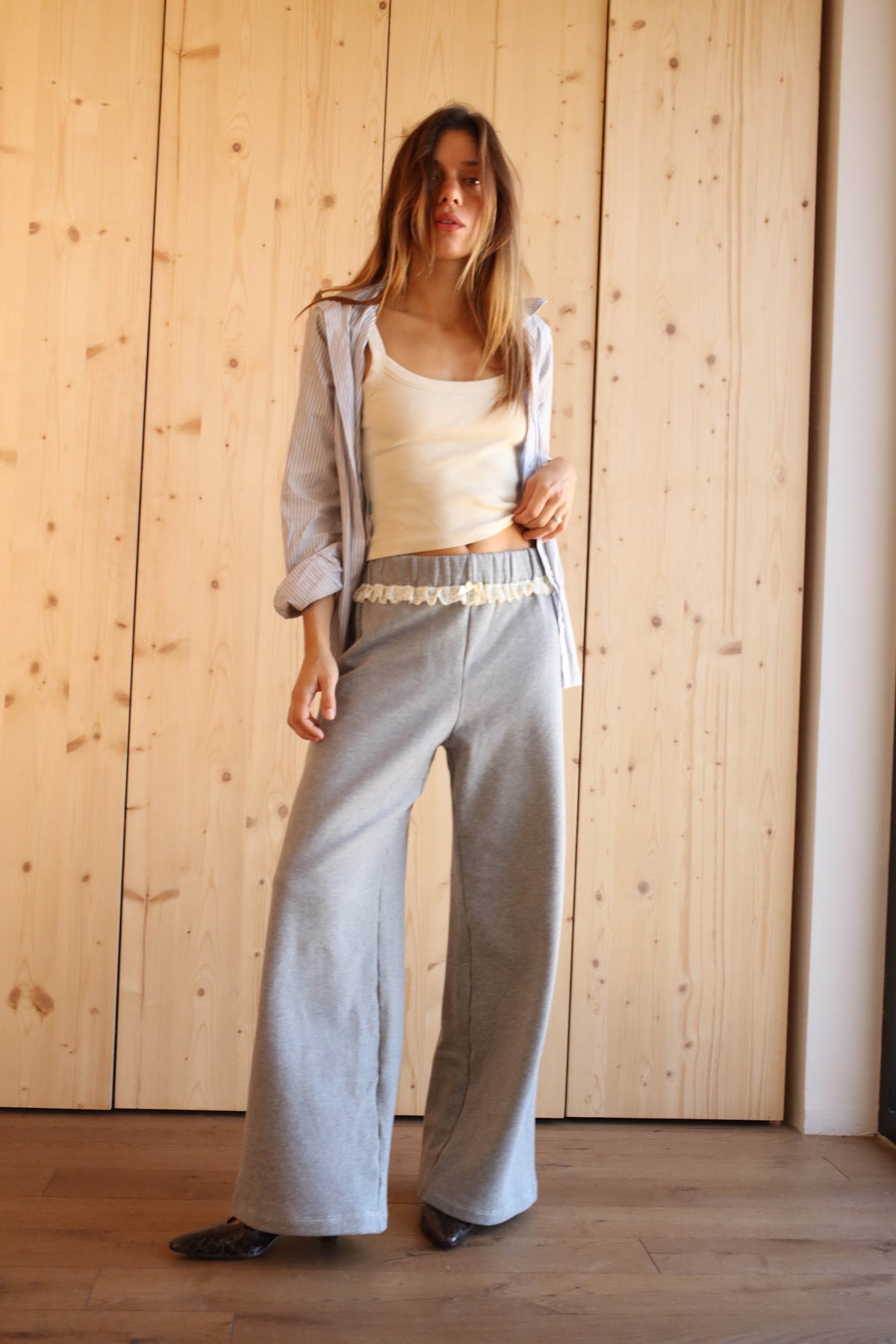 AGNES PANTS WHITE LACE
