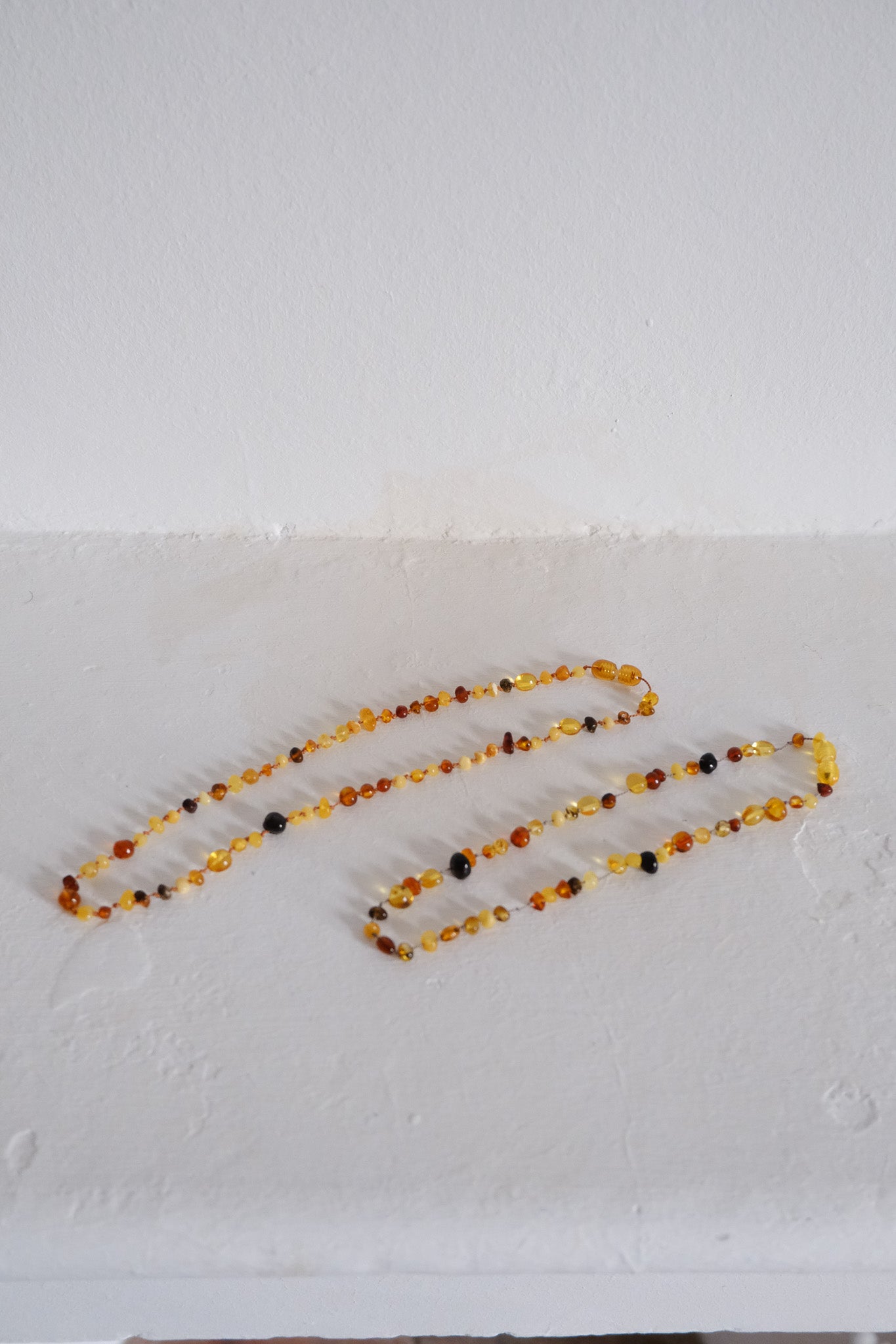 AMBER & SILK NECKLACE