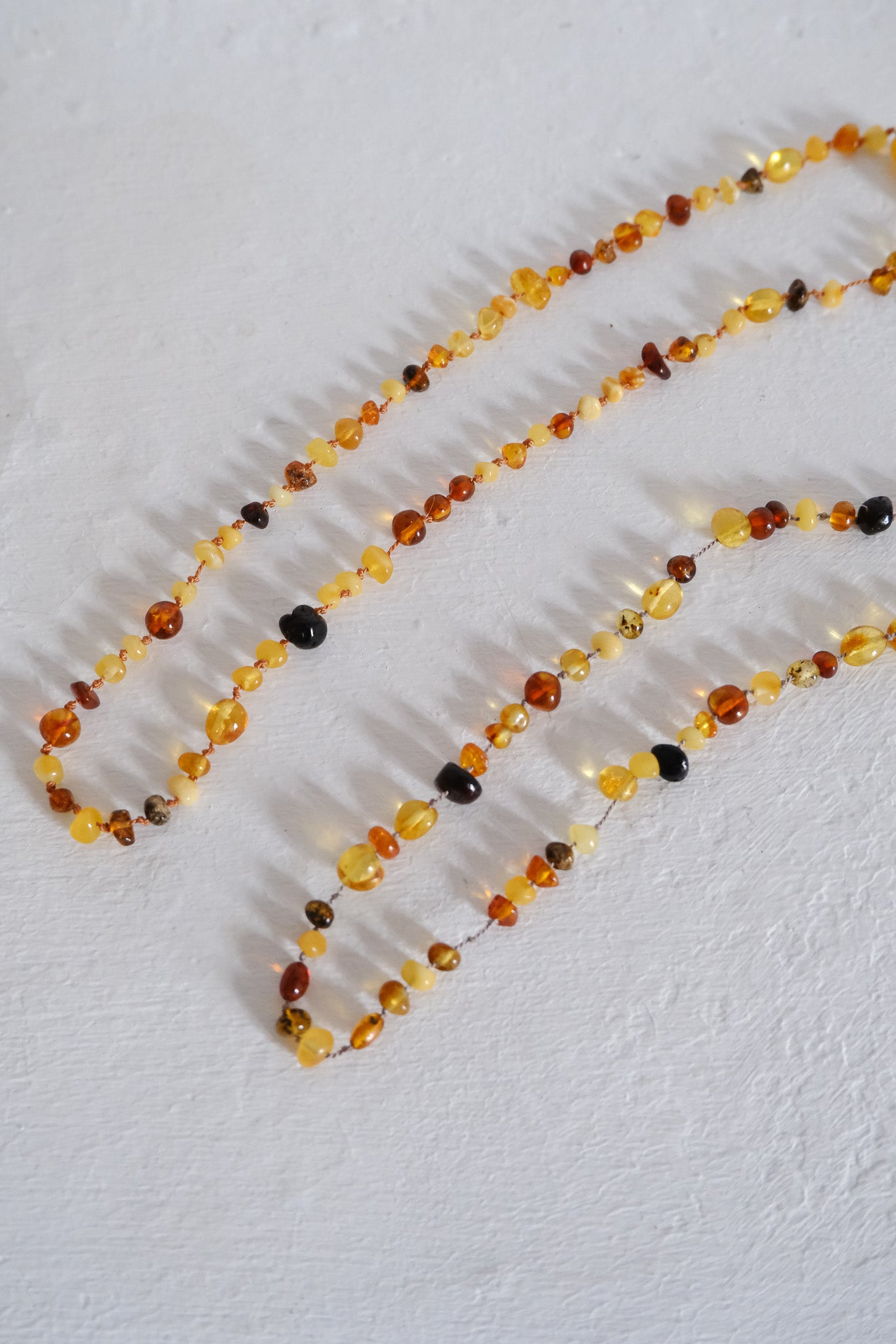 AMBER & SILK NECKLACE